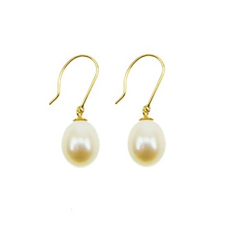 Earrings 14K w.white Fresh Water Pearls Pr.par, från San - Links of Joy