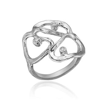 Skøn ring med Zirkonia, från Blicher Fuglsang