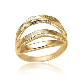 Cool ring i forgyldt sølv, från Blicher Fuglsang