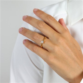 MARY Ring 14K LG DIAM 0,25CT W/VS, från Aagaard