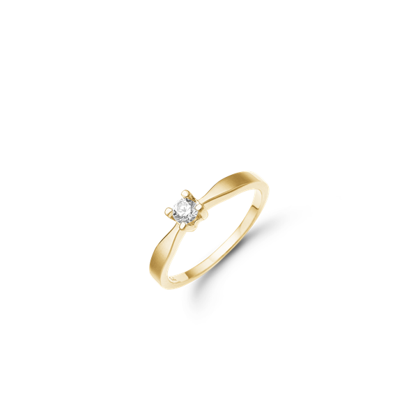ETERNITY 14KT D.RING 1X0,15CT WSI 4/GRAB, från Aagaard