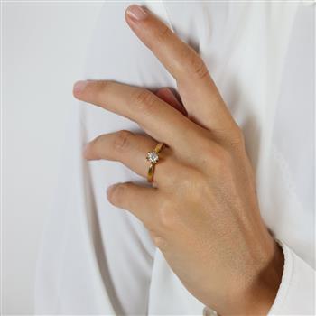 ETERNITY 14KT D.RING 1X0,30CT WSI, från Aagaard