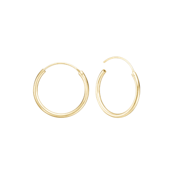 14KT CREOL 19MM, TRÅD 1,4MM M/VIPPELÅS, från Aagaard