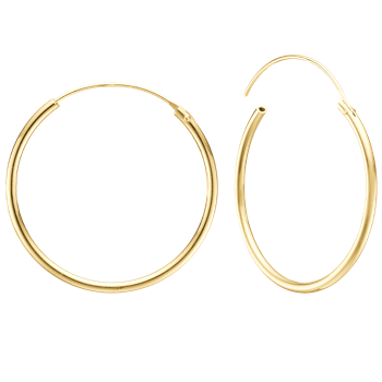 14KT CREOL 43MM, TRÅD 1,4MM M/VIPPELÅS, från Aagaard