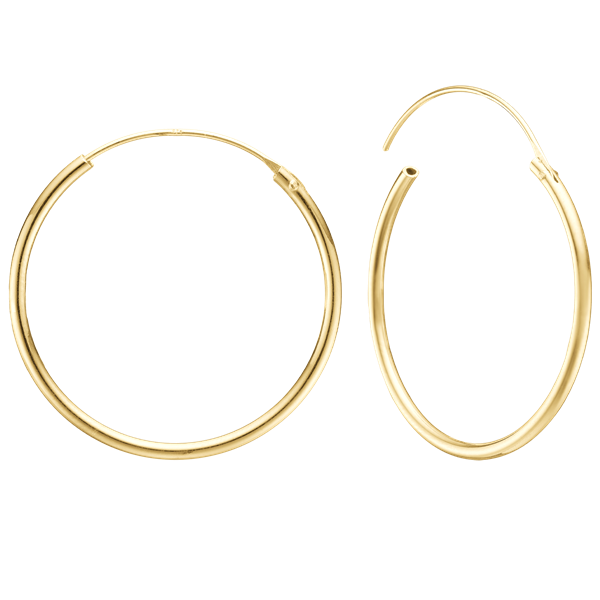 14KT CREOL 43MM, TRÅD 1,4MM M/VIPPELÅS, från Aagaard