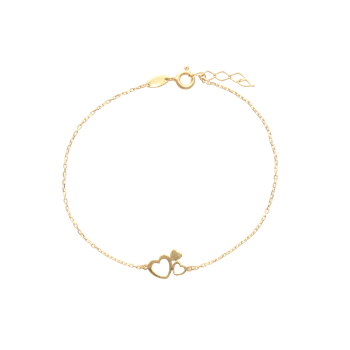 armbånd med 3 hjerter , från Aagaard