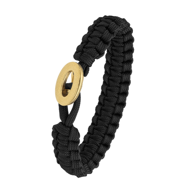 FSTS sort armbånd m forg lås 06, från Aagaard