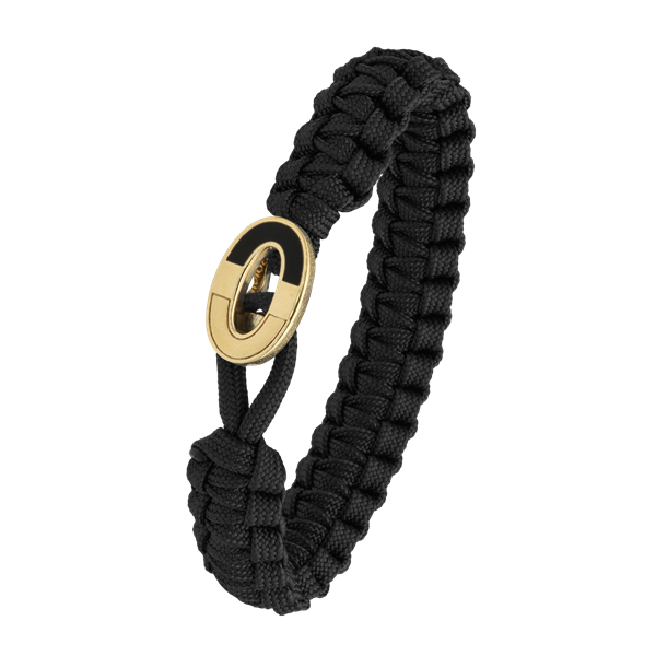 FSTS sort armbånd m forg lås 08, från Aagaard