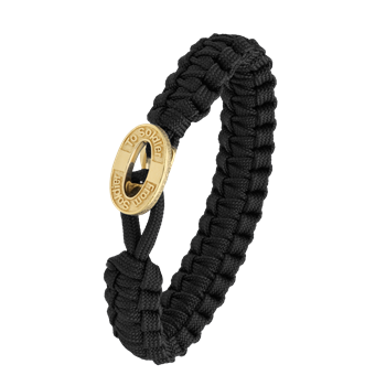 FSTS sort armbånd m forg lås 10, från Aagaard