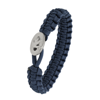 FSTS blåt armbånd m sølv lås 01, från Aagaard