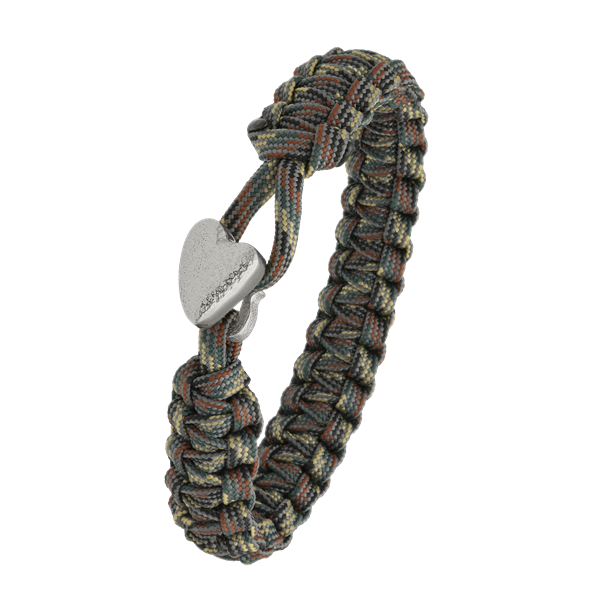 FSTS camouflage armbånd m sølv lås 05, från Aagaard