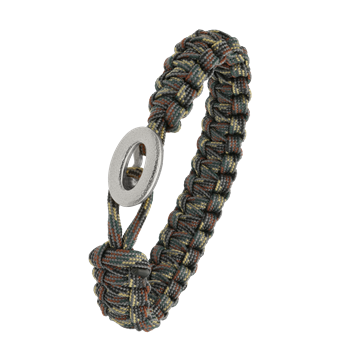 FSTS camouflage armbånd m sølv lås 06, från Aagaard