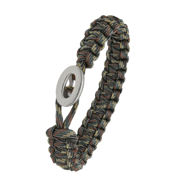 FSTS camouflage armbånd m sølv lås 06, från Aagaard