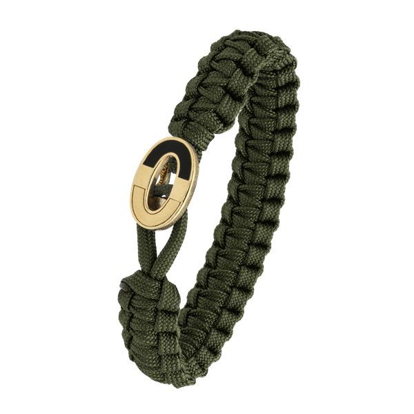 FSTS grønt armbånd m forg lås 08, från Aagaard