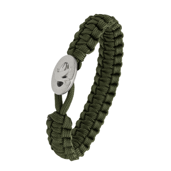 FSTS grønt armbånd m sølv lås 01, från Aagaard