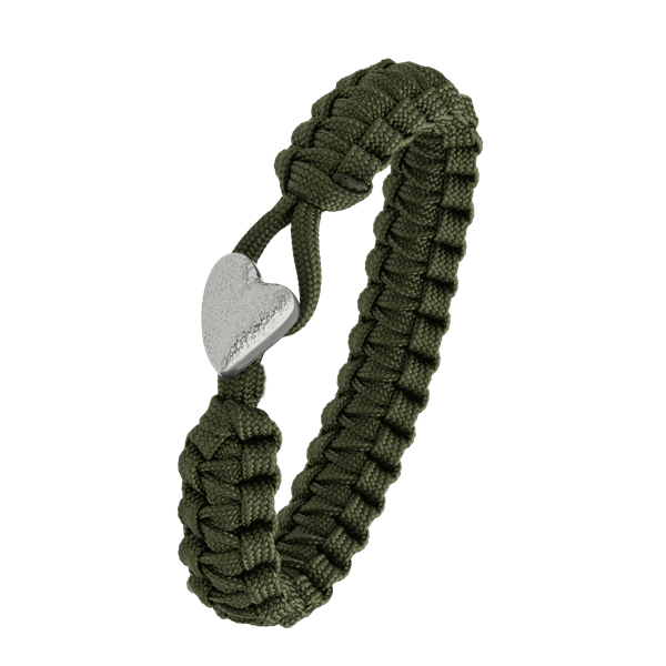 FSTS grønt armbånd m sølv lås 05, från Aagaard