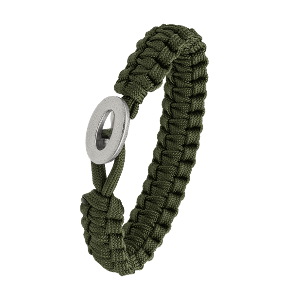 FSTS grønt armbånd m sølv lås 06, från Aagaard