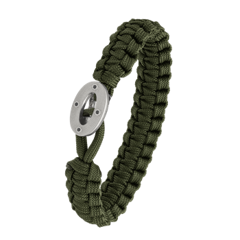 FSTS grønt armbånd m sølv lås 07, från Aagaard