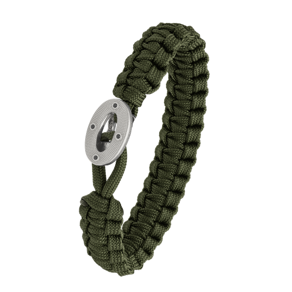 FSTS grønt armbånd m sølv lås 07, från Aagaard