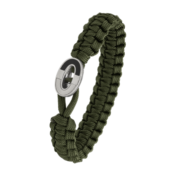 FSTS grønt armbånd m sølv lås 08, från Aagaard