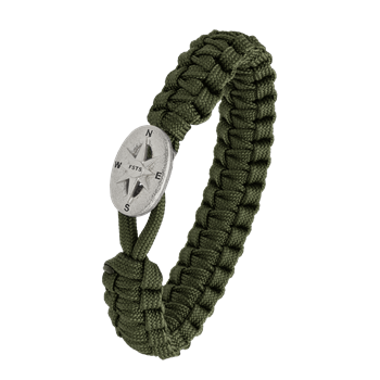 FSTS grønt armbånd m sølv lås 09, från Aagaard