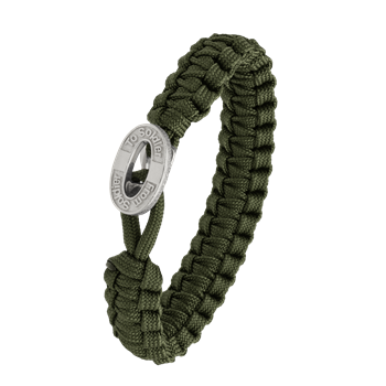 FSTS grønt armbånd m sølv lås 10, från Aagaard