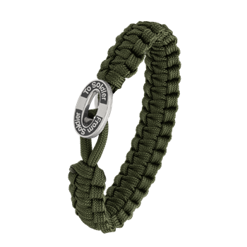 FSTS grønt armbånd m sølv lås 11, från Aagaard