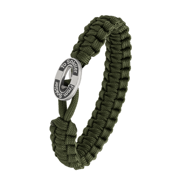 FSTS grønt armbånd m sølv lås 11, från Aagaard