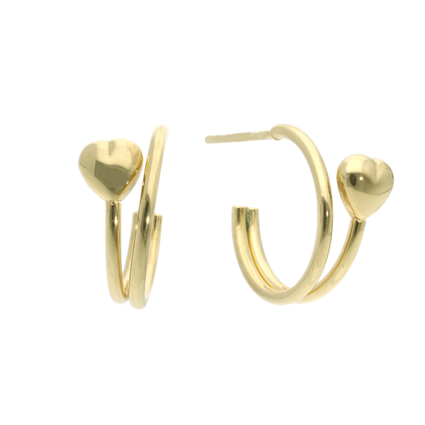 Halvcreoler soft Heart, från Aagaard