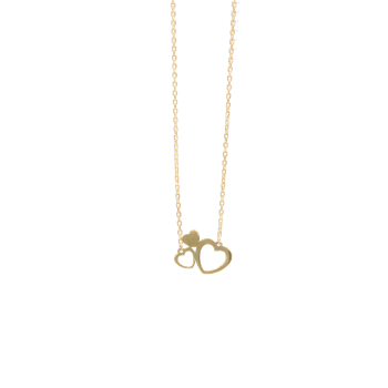 Halskæde med 3 hjerter, från Aagaard