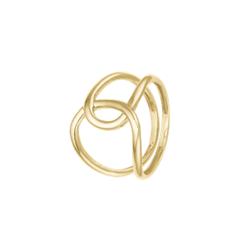 Ring, Løkke, forg sølv, från Aagaard