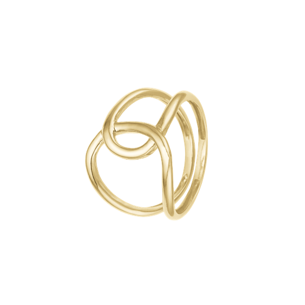 Ring, Løkke, forg sølv, från Aagaard