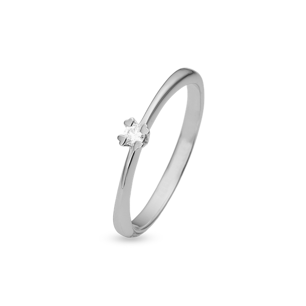MARY Ring sølv LG DIAM 0,05CT W/VS, från Aagaard