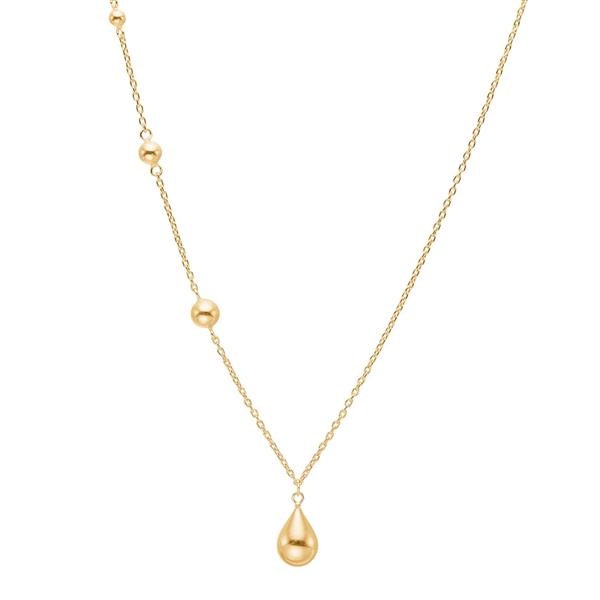 Forgyldt sølv halskæde DROPS52, från Nordahl