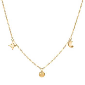 Forgyldt sølv halskæde UNIVERSE52, från Nordahl