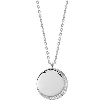 Rhd. sølv halskæde rund SARANOR, från Joanli Nor