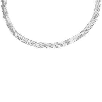 Bred slangehalskæde i stål, från Blicher Fuglsang