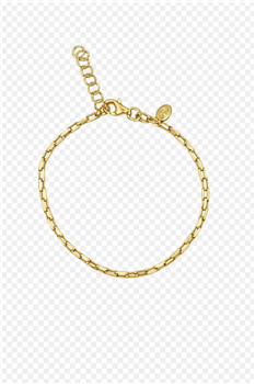 Armbånd sølv rhodineret anker firkant, från L&G