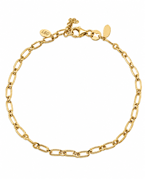 Armbånd sølv forgyldt lang anker, från L&G