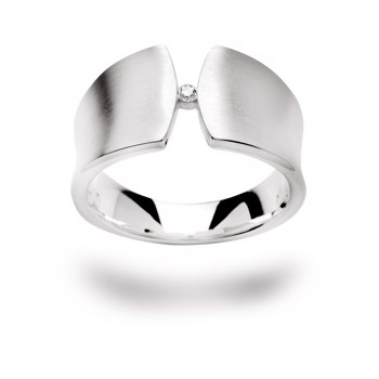 925/- Ring mat, brillant 0,04ct W-SI, från Bastian Inverun