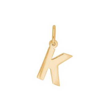 Forg. sølvvedhæng bogstav - K , från Siersbøl