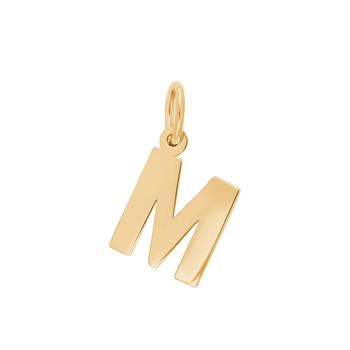 Forg. sølvvedhæng bogstav - M , från Siersbøl