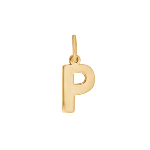 Forg. sølvvedhæng bogstav - P , från Siersbøl