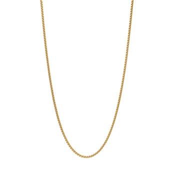 SON kæde stål IP gold, rund venezia 45+5cm, från Son of Noa