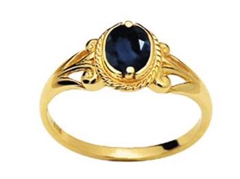 Ring with safire, from Bee