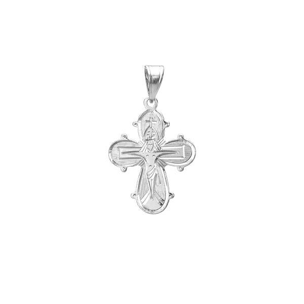 RHOD. SØLV D.KORS GRAVERET 17 X 20,5 MM, från Aagaard