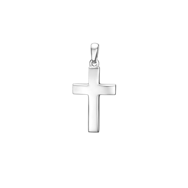RHOD. SØLV KORS 16 x 23,5 MM, från Aagaard