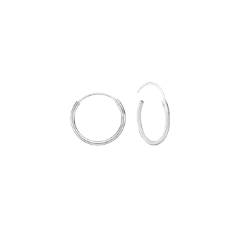 RHOD. SØLV CREOL 12 MM, TRÅD 1 MM MASSIV, från Aagaard