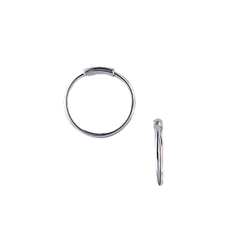 RHOD. SØLV CREOL 15,5mm TRÅD 1MM VRID, från Aagaard