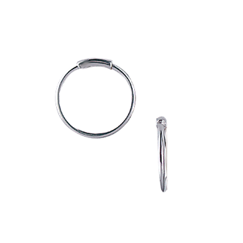 RHOD. SØLV CREOL 17,5MM, TRÅD 1MM VRID, från Aagaard